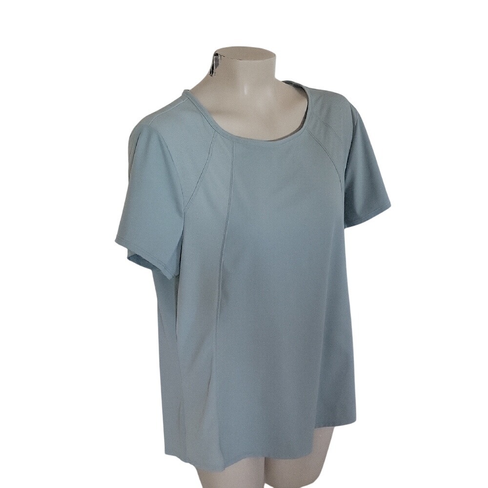 Spyder Active T-Shirt Athletic Top Short Sleeve Crew Neck Blue XL